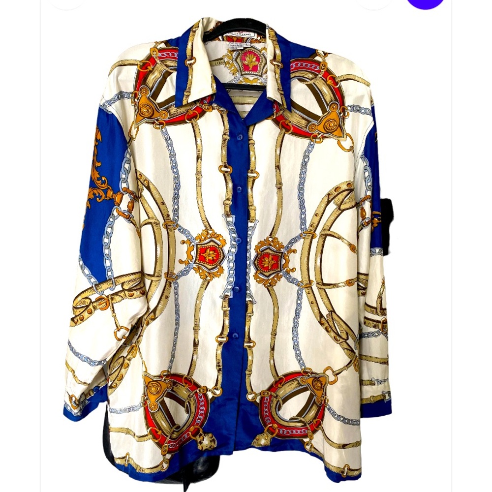 Julia Collection 💯 SILK Presley Bottom Up Size L